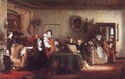 Sir David Wilkie Reading the Will oil painting